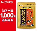 初回半額1,000円送料無料　ハウス活性ウコン