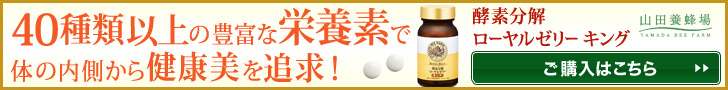 40種類以上の豊富な栄養素で体の内側から健康美を追及！　酸素分解ローヤルゼリーキング (横)