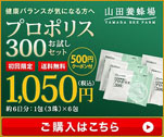 健康バランスが気になる方へ　プロポリス300 お試しセット1,050円