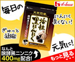 毎日の元気に!なんと醗酵黒ニンニク400㎎配合!　天然効果®活性黒にんにく