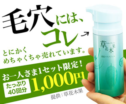 毛穴にはコレ　お一人さま1セット限定!たっぷり40回分1,000円｜透肌マスクジェル