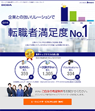 企業との強いリレーションで転職者満足度No.1