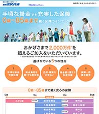 手頃な掛金でも充実した保障　0歳～85歳まで続く保障ラインナップ